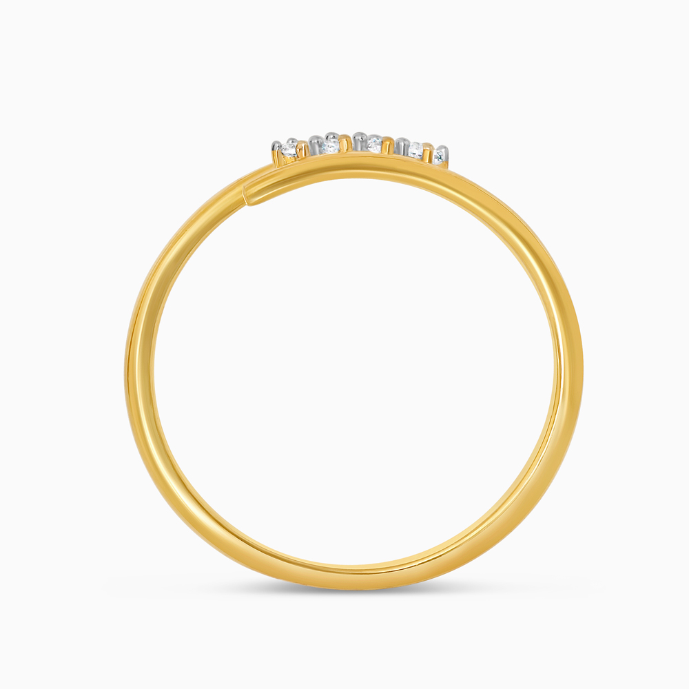 22ct Gold CZ Sweep Ring | Size K 1/2 22ct Gold CZ Sweep Ring | Size K 1/2
