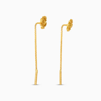 Floral Sui Dhaga Earrings | 22ct Floral Sui Dhaga Earrings | 22ct