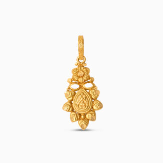 22ct Sunrise Gold Rosettes Floral Pendant