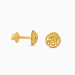 22ct Yellow Gold Armari Disc Stud Earrings | 8.5mm 22ct Yellow Gold Armari Disc Stud Earrings | 8.5mm