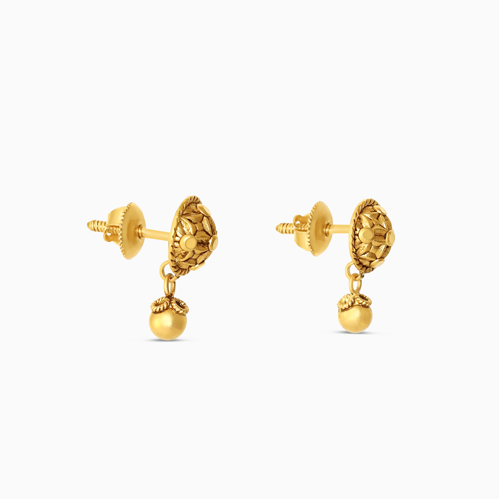 22ct Yellow Gold Armari Ladies Drop Stud Earrings 22ct Yellow Gold Armari Ladies Drop Stud Earrings