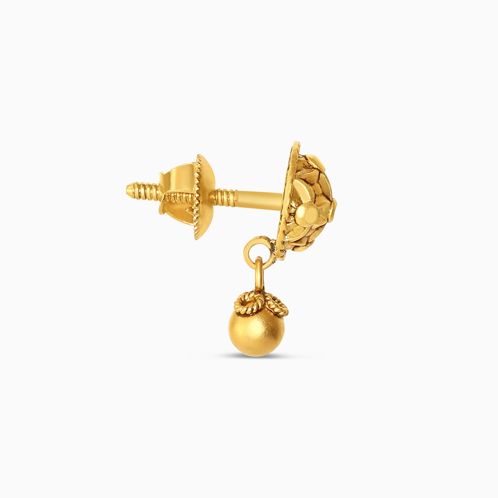 22ct Yellow Gold Armari Ladies Drop Stud Earrings 22ct Yellow Gold Armari Ladies Drop Stud Earrings