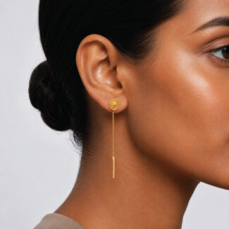 Mandala Sui Dhaga Earrings | 22ct Mandala Sui Dhaga Earrings | 22ct