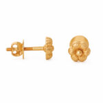 22ct Sunrise Gold Rosettes Stud | Diameter 4mm