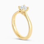 Lotus Bud Engagement Ring 0.72ct