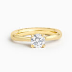 Lotus Bud Engagement Ring 0.58ct