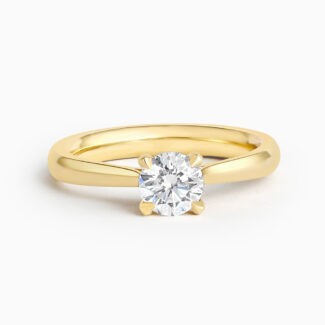 Lotus Bud Engagement Ring 0.58ct