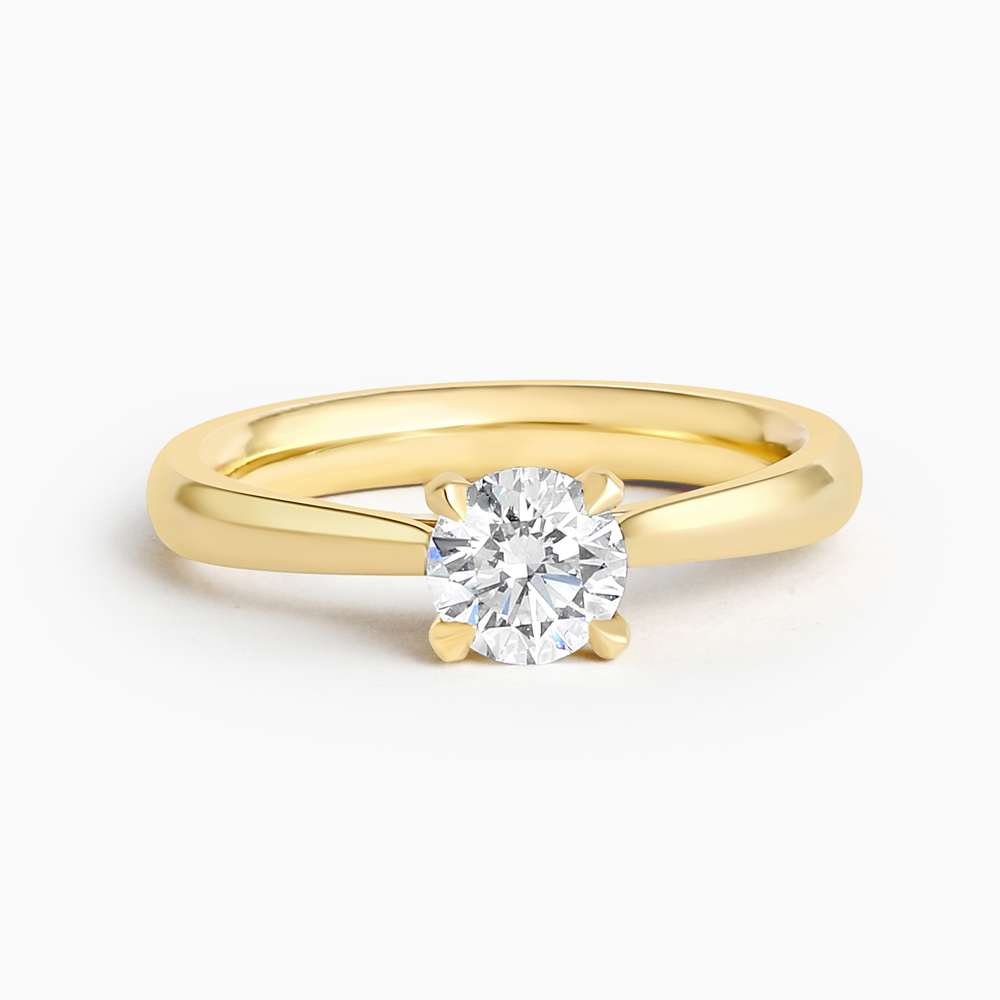 Lotus Bud Engagement Ring 0.58ct