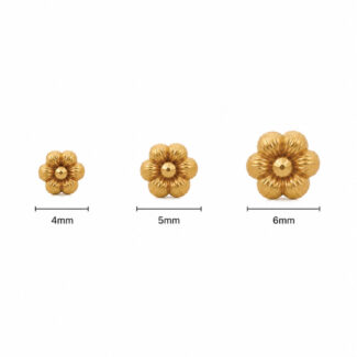 22ct Sunrise Gold Rosettes Floral Stud 22ct Sunrise Gold Rosettes Floral Stud