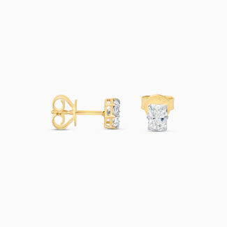 18ct Yellow Gold Lab Grown Diamond Stud Earrings