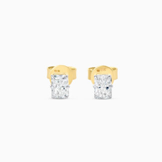 18ct Yellow Gold Lab Grown Diamond Stud Earrings