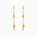 22ct Yellow Gold Ladies Bead Chain Drop Earrings 22ct Yellow Gold Ladies Bead Chain Drop Earrings