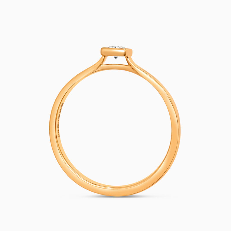22ct Sunrise Gold Laboratory Grown Diamond Solitaire Ring