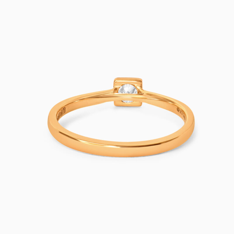22ct Sunrise Gold Laboratory Grown Diamond Solitaire Ring
