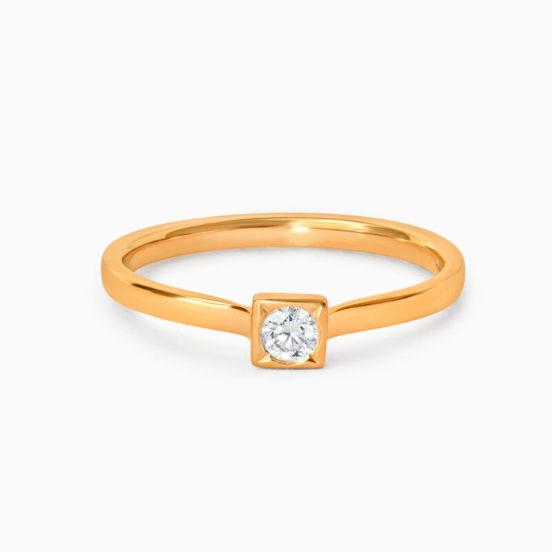 22ct Sunrise Gold Laboratory Grown Diamond Solitaire Ring