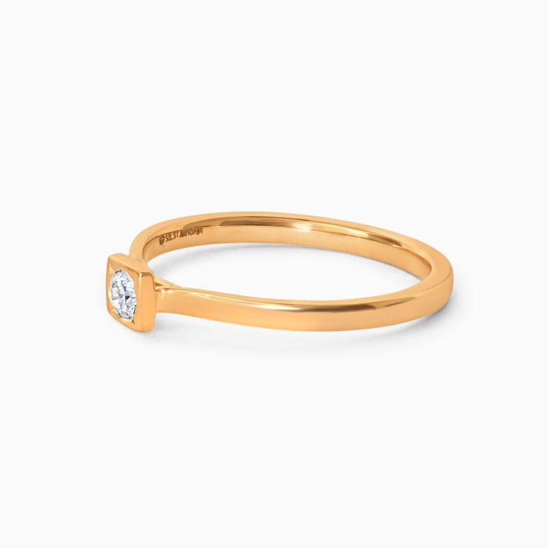 22ct Sunrise Gold Laboratory Grown Diamond Solitaire Ring