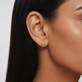 22ct Yellow Gold Armari Disc Stud Earrings | 8.5mm 22ct Yellow Gold Armari Disc Stud Earrings | 8.5mm
