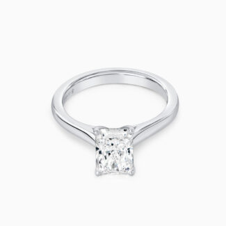 Platinum Rectangular Laboratory Grown Diamond Ring Platinum Rectangular Laboratory Grown Diamond Ring