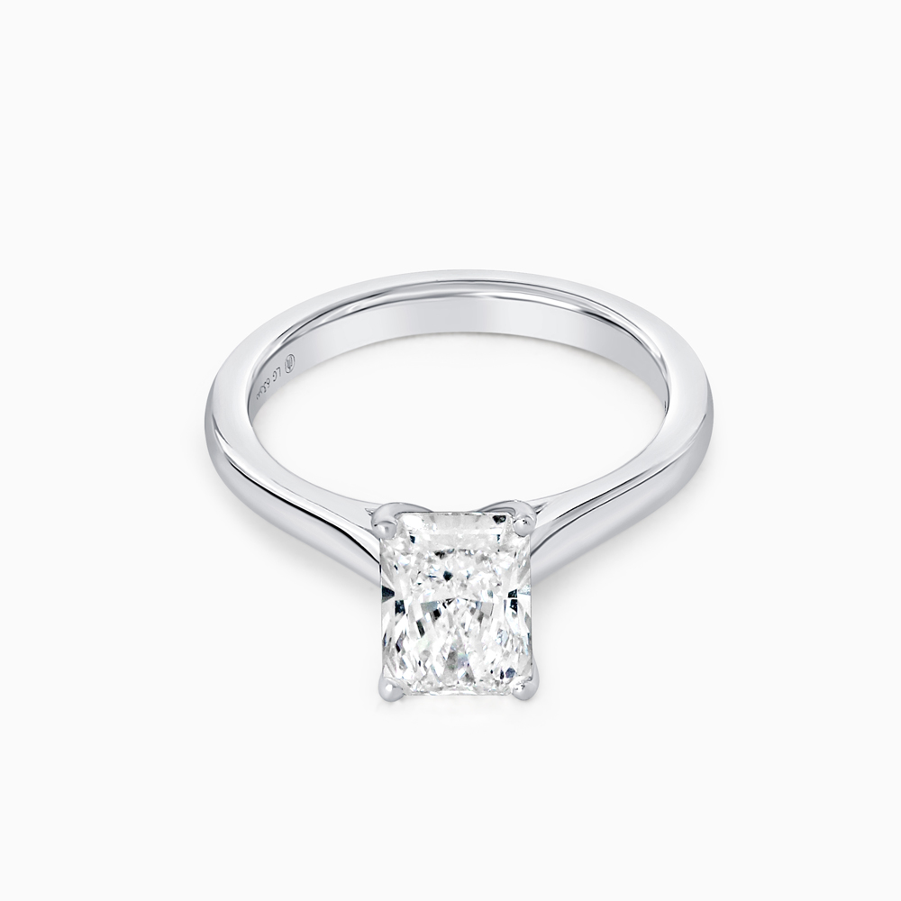 Platinum Rectangular Laboratory Grown Diamond Ring Platinum Rectangular Laboratory Grown Diamond Ring