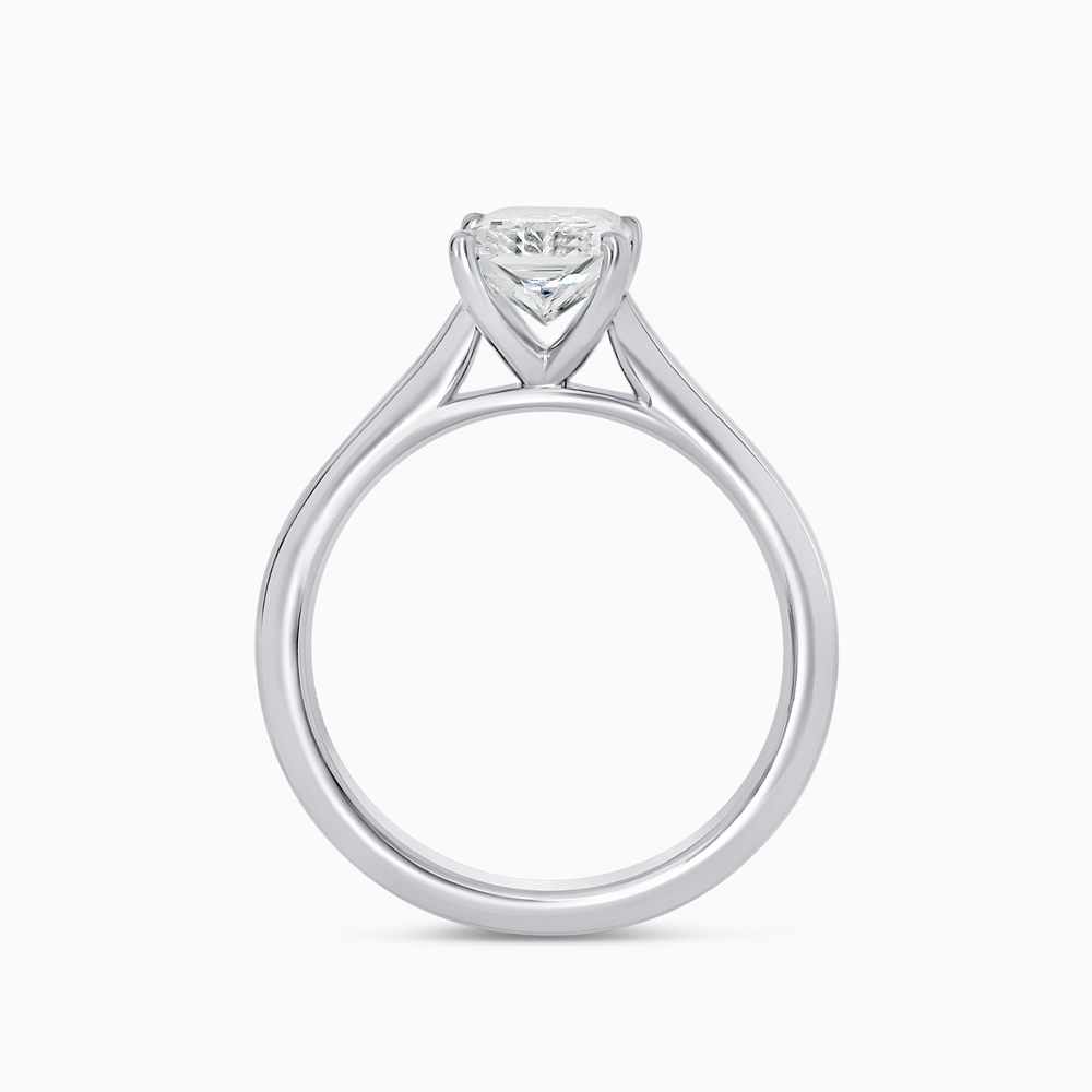 Platinum Rectangular Laboratory Grown Diamond Ring Platinum Rectangular Laboratory Grown Diamond Ring