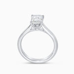 Platinum Rectangular Laboratory Grown Diamond Ring Platinum Rectangular Laboratory Grown Diamond Ring