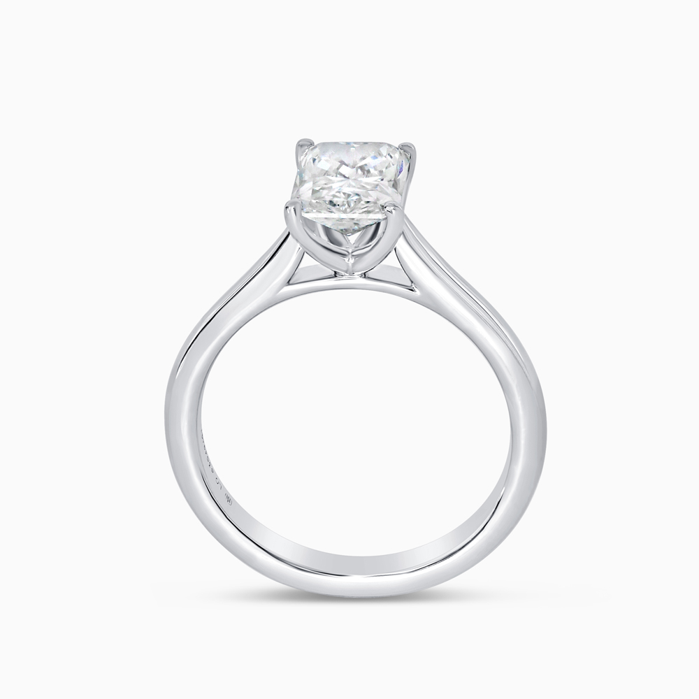 Platinum Rectangular Laboratory Grown Diamond Ring Platinum Rectangular Laboratory Grown Diamond Ring
