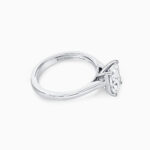 Platinum Rectangular Laboratory Grown Diamond Ring Platinum Rectangular Laboratory Grown Diamond Ring