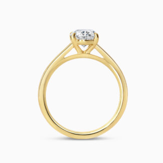 18ct Gold Oval Solitaire Laboratory Grown Diamond Ring 18ct Gold Oval Solitaire Laboratory Grown Diamond Ring