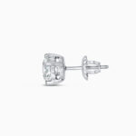 Platinum Solitaire Studs with Laboratory Grown Diamonds Platinum Solitaire Studs with Laboratory Grown Diamonds