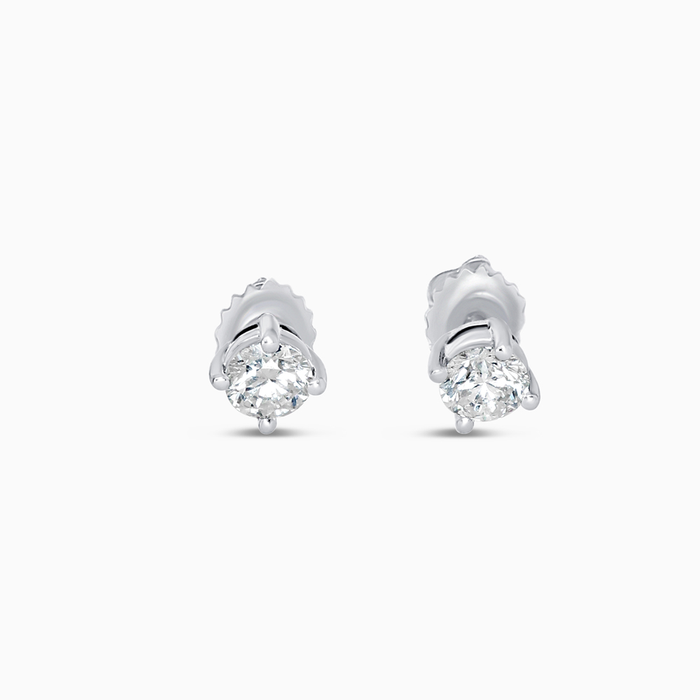 Platinum Diamond Halo Studs